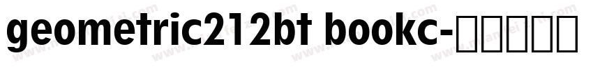 geometric212bt bookc字体转换